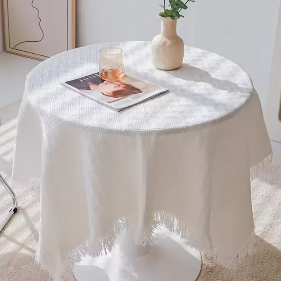 Cream Style Tablecloth Coffee Table Background Atmosphere Rectangular/circular Multi Floral Multi-color Home Dining Table Cloth