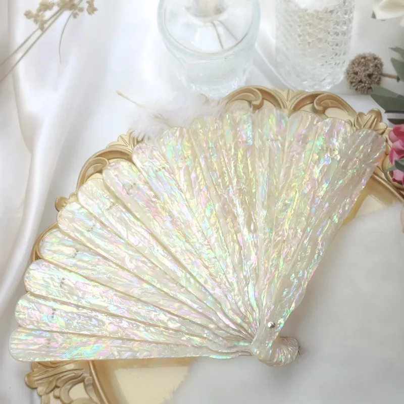 Fan, handmade Epoxy snail shell fan