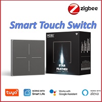 MOES Tuya ZigBee Smart Touch Switch Wall power switch with Neutral Light Scene App Remote Control Alexa Google Home Compatible