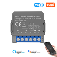 Tuya WiFi RF433MHz Smart Switch Remote Control Curtain Roller Shutter Controller window opener Module board card