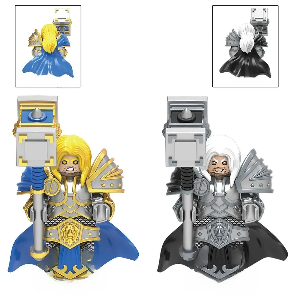 Mundo de warcraft jogo lich rei arthas menethil figura de ação pripheral blocos de construção modelo coleção artesanato presente brinquedos crianças