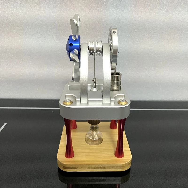 Cilindro de potencia científico, motor de alta temperatura, motor de Metal refrigerado por agua, modelo de juguete M16-CF