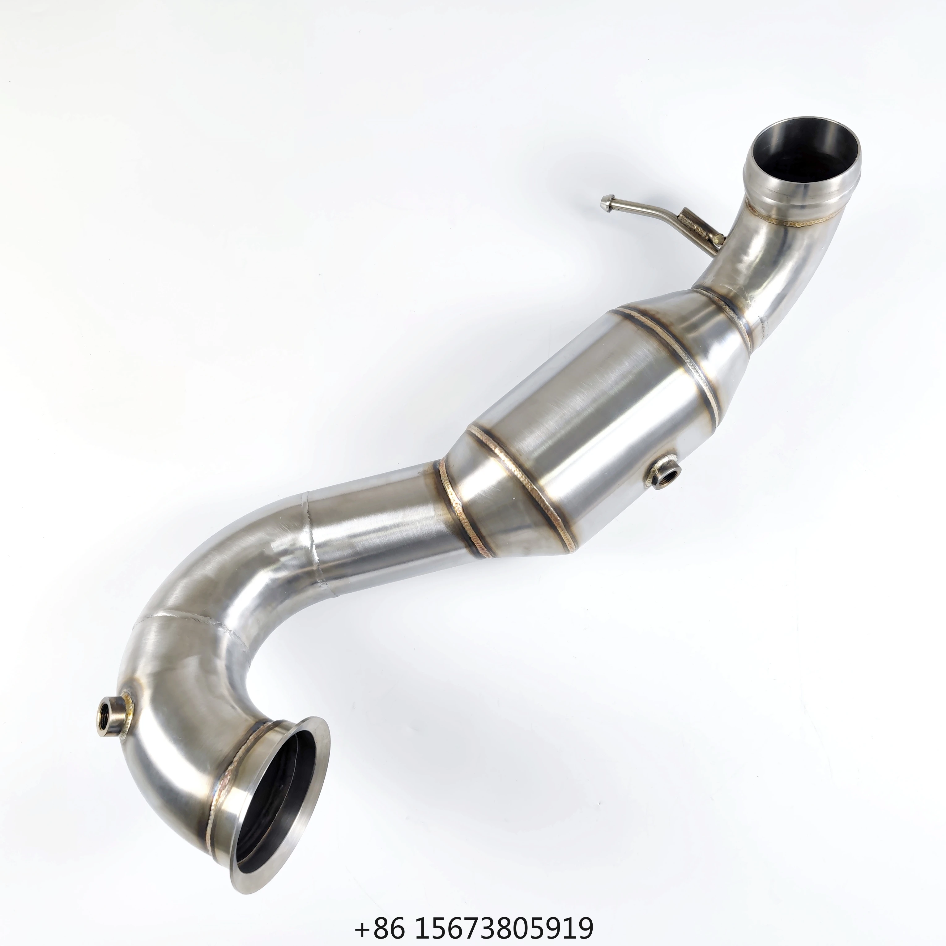 

A45 CLA45 GLA45 2.0T 2014+ Downpipe Heat Resistant Coating 2014+ Fit Stainless Steel Enhances Flow Boosts Power Easy Installati