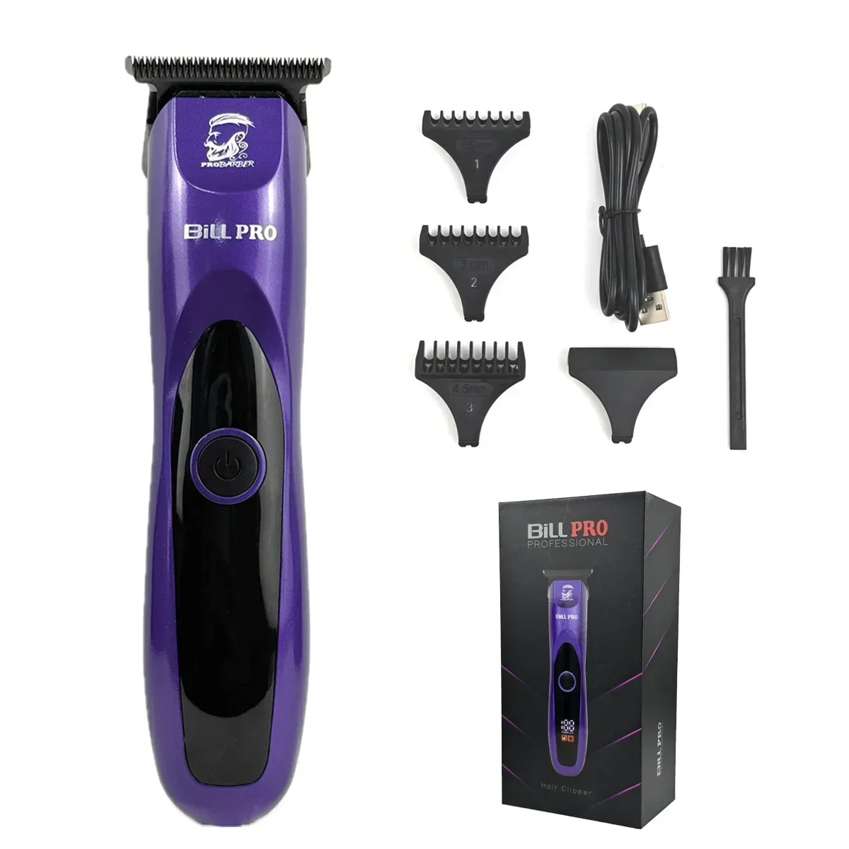 BiLL PRO BL951 7000RPM DLC CERAMIC Blade Professional Hair trimmer OilHead Engraving Barbershop Men's Zero-Cut Blade