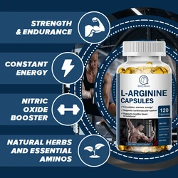 BBEEAAUU L-Arginine Best Selling for Sport Supplements Men Energy Stamina Muscle Growth Athletic Performance Abdominal Muscle