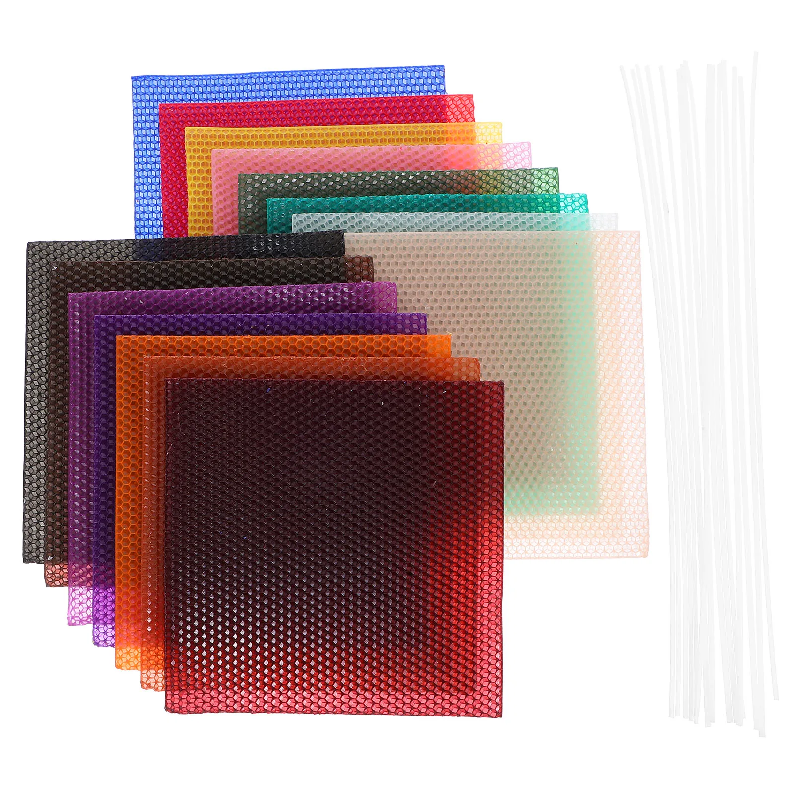 

1Set Beeswax Sheets Wax Rolled Honeycomb Texture DIY Making for Holiday Party Aromatherapy and Home Decor
