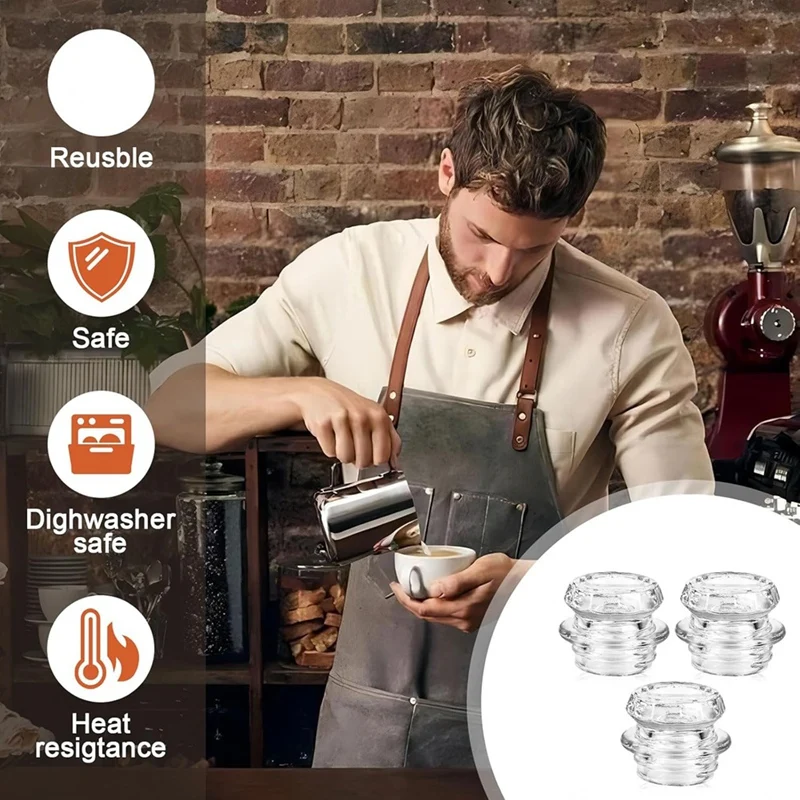 Coffee Percolator Glass Top Replacement-Glass Percolator Top for ,,, Percolators and More 3Pack-A07G - view 5