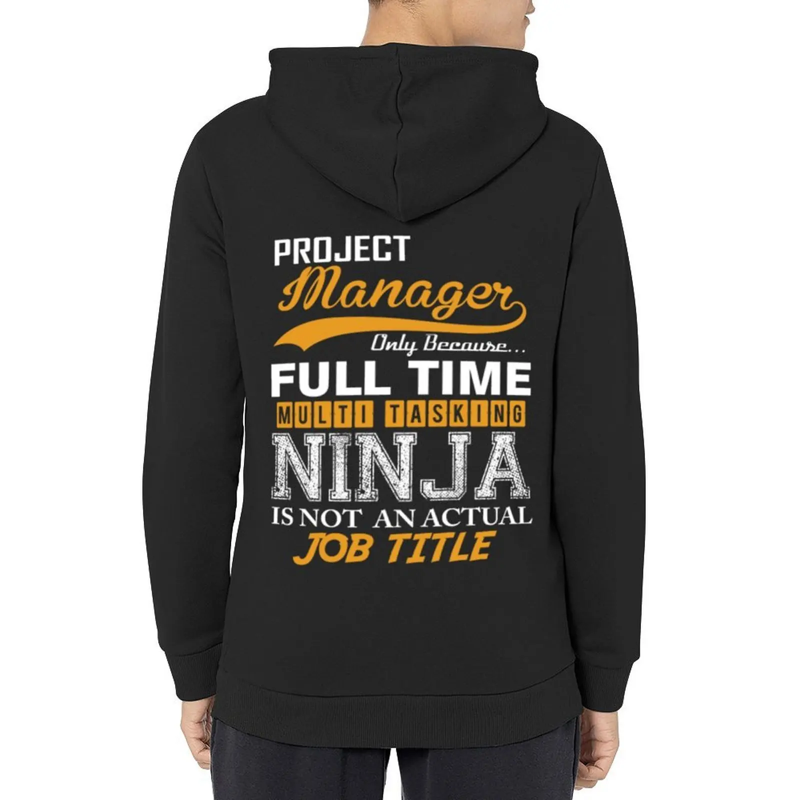 

Project Manager Ninja Job Title Hoodie men's clothes winter clothes fashion men anime clothes graphic hoodie