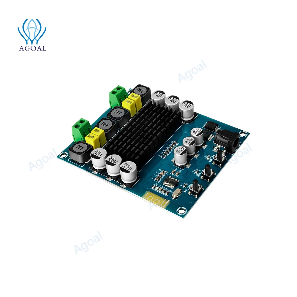 2x120W TPA3116D2 bluetooth 5.0 High Power 2.0 Digital Professional with Tuning Home Power Amplifier Board DC 12-24V