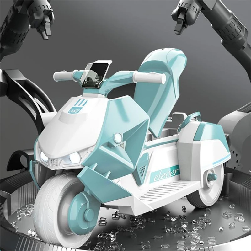 ‌ Elektryczny rower zdalnie sterowany dla dzieci ‌ Potrójny rowerek dla dzieci 1-3 lata, przedłużona rama, koła anty-korbowe, pilot dla rodziców, prezent urodzinowy/świąteczny dla maluchów