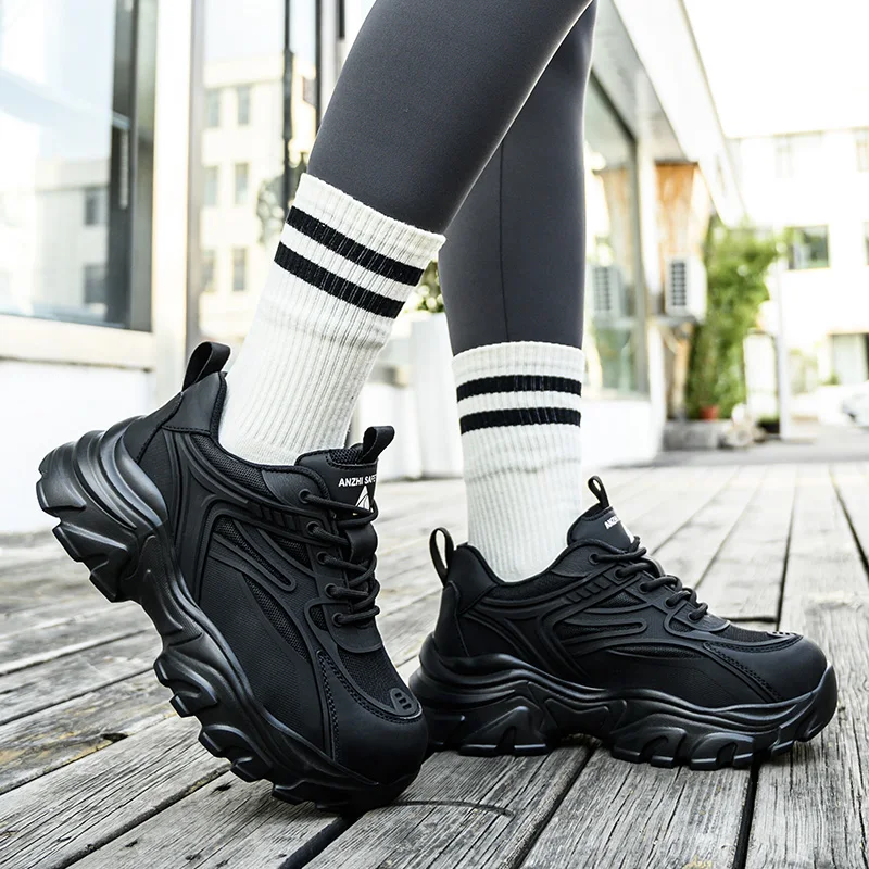 Scarpe antinfortunistiche Scarpe da lavoro con punta in acciaio da donna Scarpe anti-sfondamento Anti-puntura Scarpe indistruttibili Stivali protettivi Scarpe industriali femminili