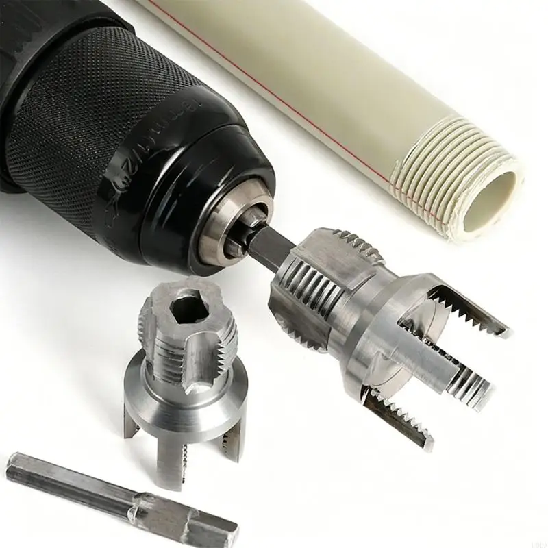  High Accuracy Pipe Threading Tool Set with Alloy Steel Taps & Dies Precise Pipe Thread Cutting for Plumbing Tool