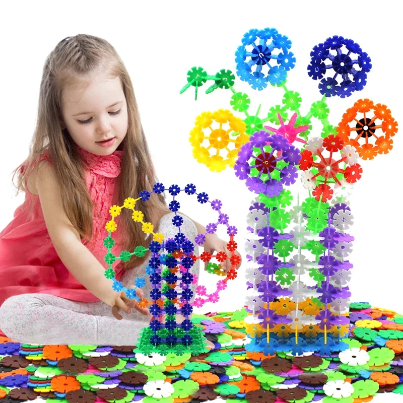 100pcs Multicolor Plastic Interconnecting Building Blocks for Kids DIY Construction Toy Games Children Learning Educational Toys