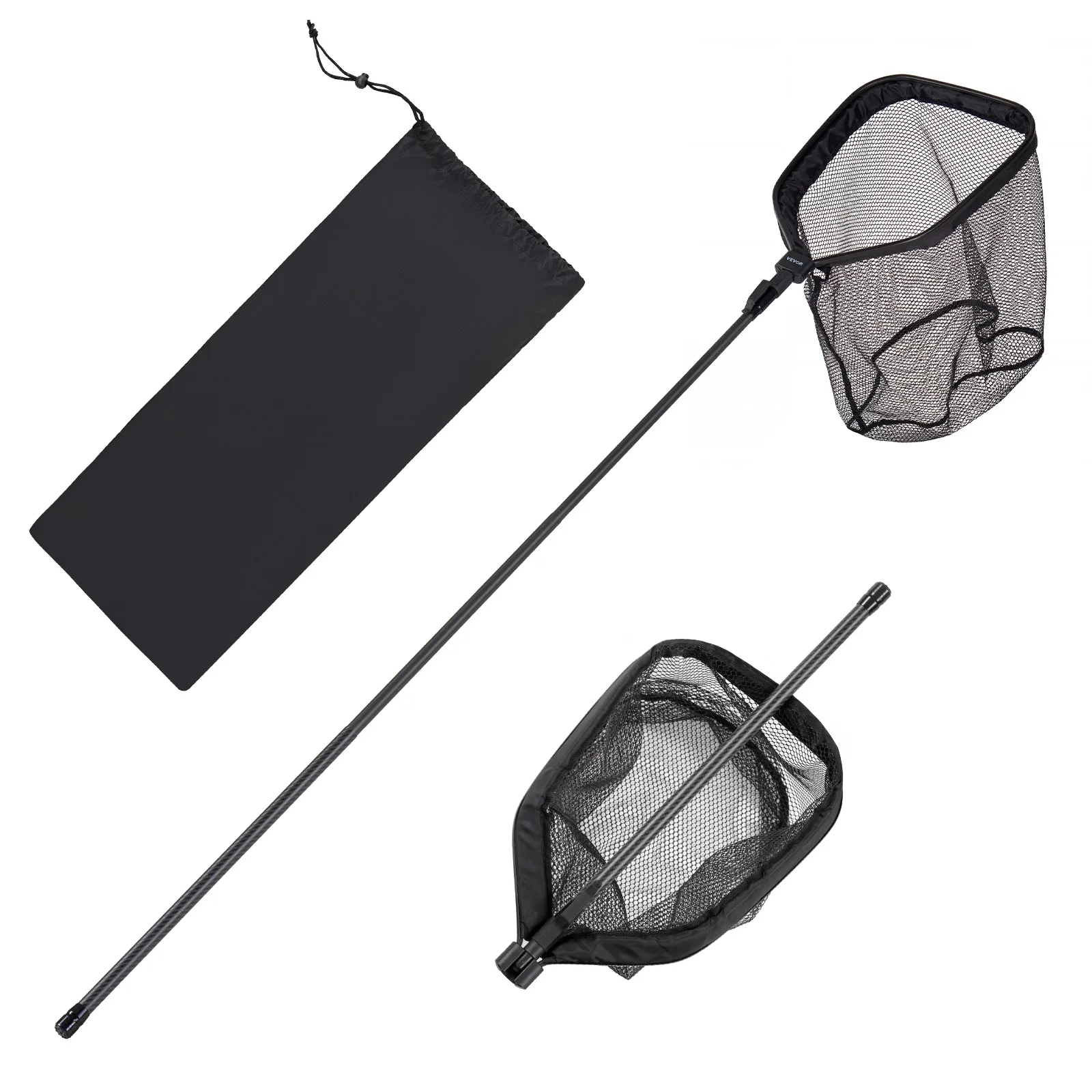 

SucceBuy Fishing Net Foldable Landing Nets with Telescopic Handle Durable and Fish-friendly for Kayak Bank Pond Gifts for Men