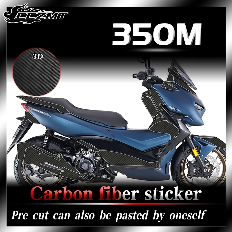 

For ZONTES 350M 3D carbon fiber protection stickers fuel tank body stickers decals waterproof accessories modified parts