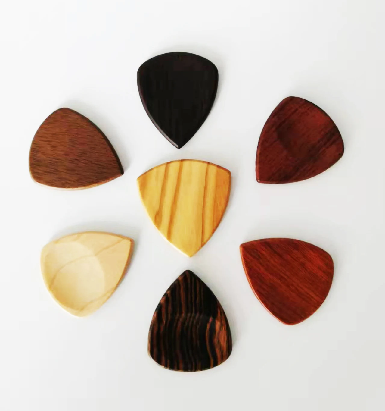 3 Pcs/Lot Guitar Picks Wood Acoustic Electric Guitarra Plectrums 100% Brand New & High Quality