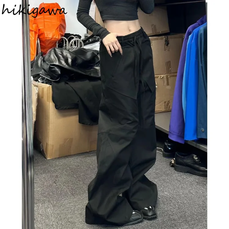 Streetwear Joggers Fashion Wide Leg Pants Women Casual Straight Sweatpants 2023 New Bottoms Harajuku Korean Y2k Pantalon Femme