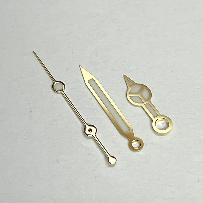 NH35 الأيدي Setds الشظية YG RG مع تأثير مضيء سماوي Sub Skx007 مرسيدس غواص الإبر ل Seik Mod ساعة استبدال جزء