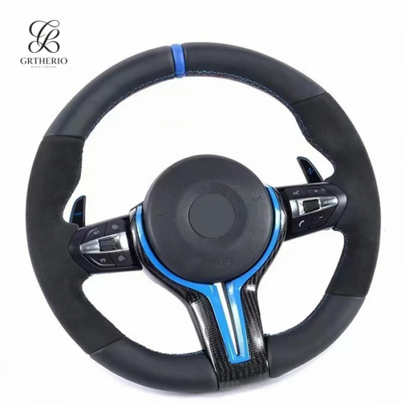

Suitable for BMW 3 Series 5 Series M3 M4 M5 X3 X5 X6 carbon fiber steering wheel upgrade modification