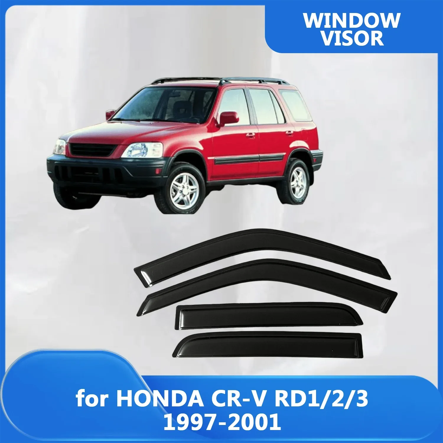 

Window Visor for HONDA CR-V RD1/2/3 1997 1998 1999 2000 2001 Wind Deflectors Rain Guards Door Visor Vent Shades Ventvisor Sun