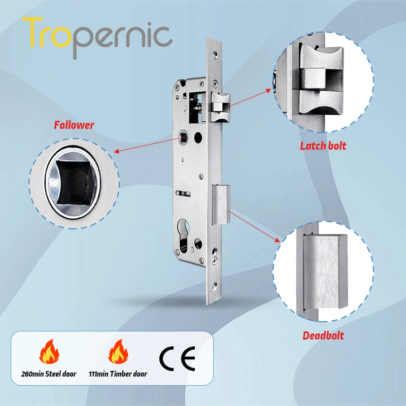 2885 European standdard Lock Mortise for Security Wooden Metal Aluminum sliding door