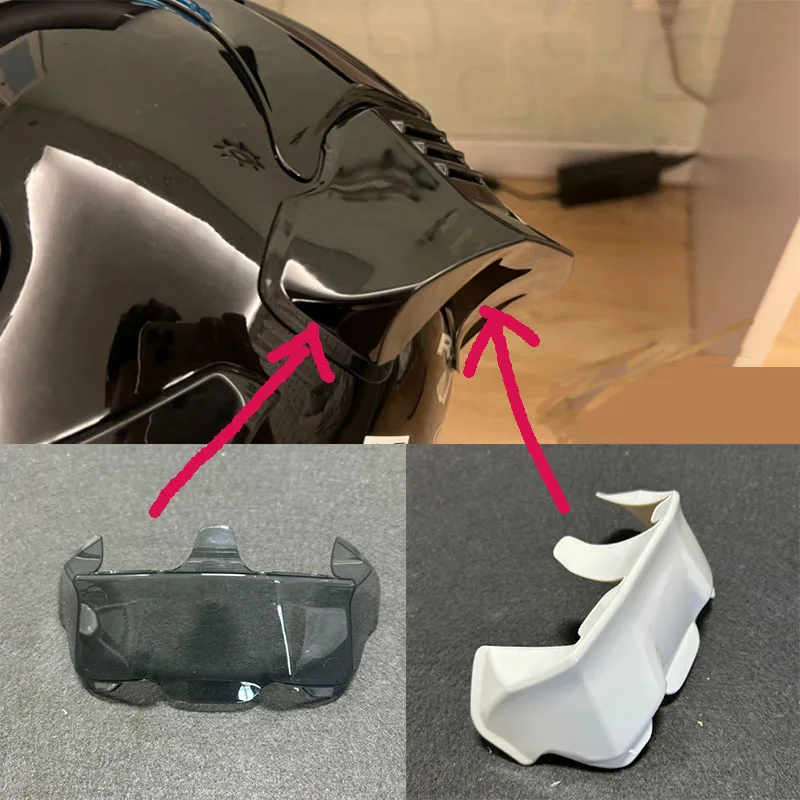 

Задняя отделка мотоциклетного шлема, спойлер для RX7X RX-7X VZ-Ram RX7V RX7, гоночный шлем RX7X DF-X2, аксессуары для спойлера