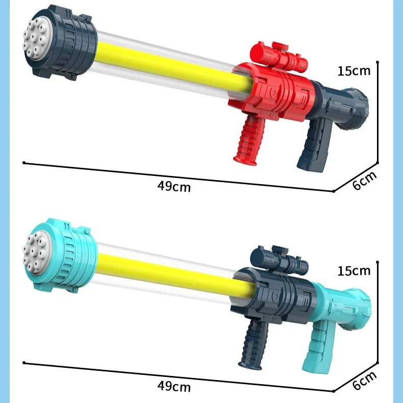 Pistola ad acqua Pistole a spruzzo d'acqua per esterni estivi Tirare piscine ad alta pressione Beach Water Battle Giochi divertenti Giocattoli Bambini Ragazzi Ragazze
