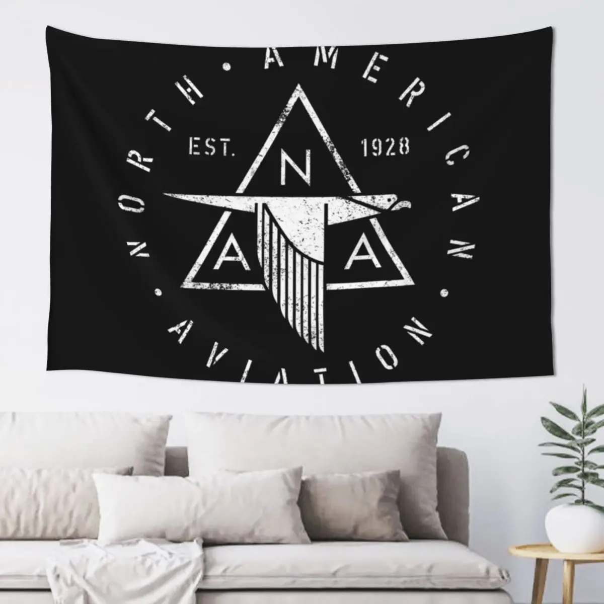 

North American Aviation - NAA Logo Tapestry Decorations For Room Carpet Wall Tapestry
