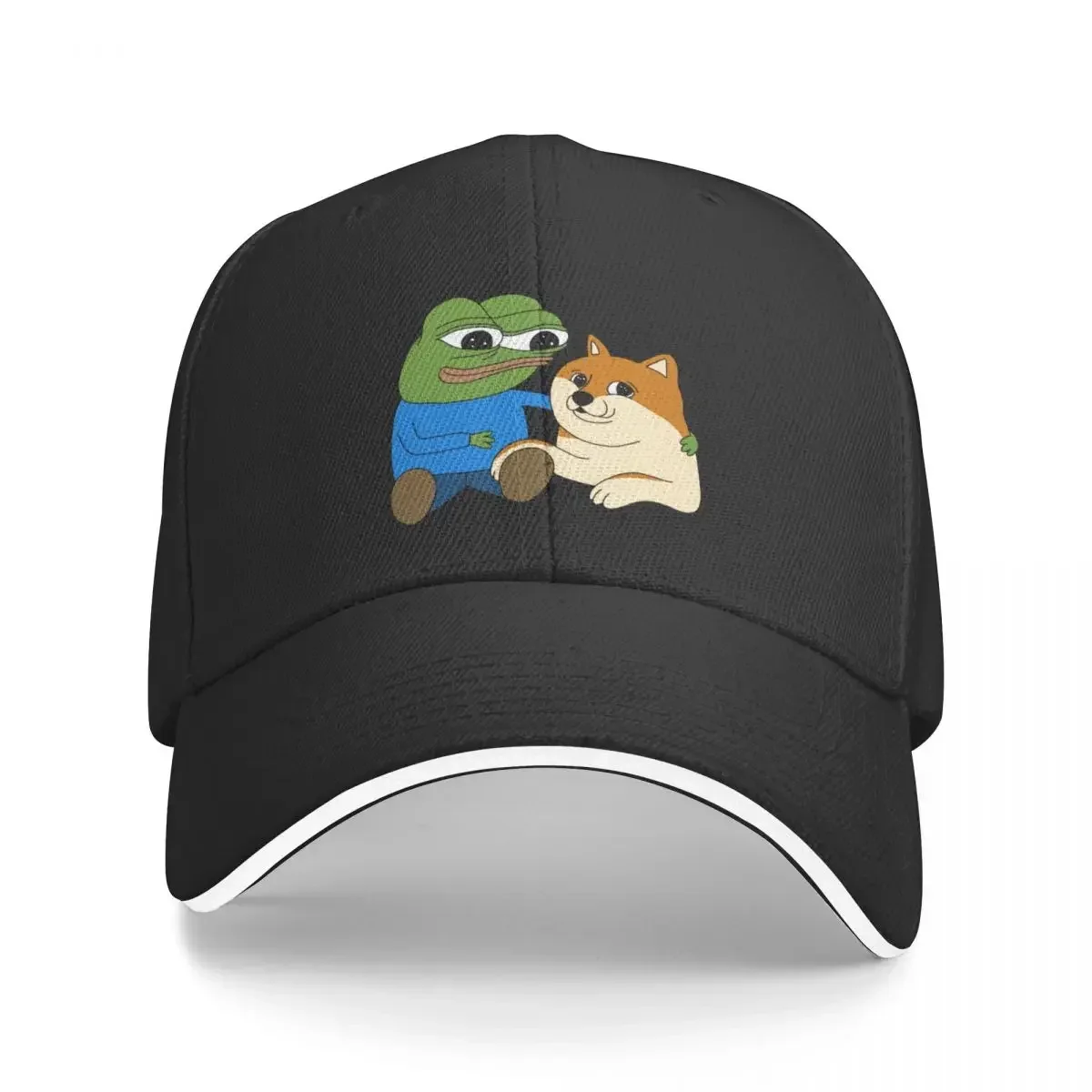 Peepo and Doge Best Frens Baseball Cap Military Tactical Cap Brand Man cap Mountaineering Caps For Men Women's