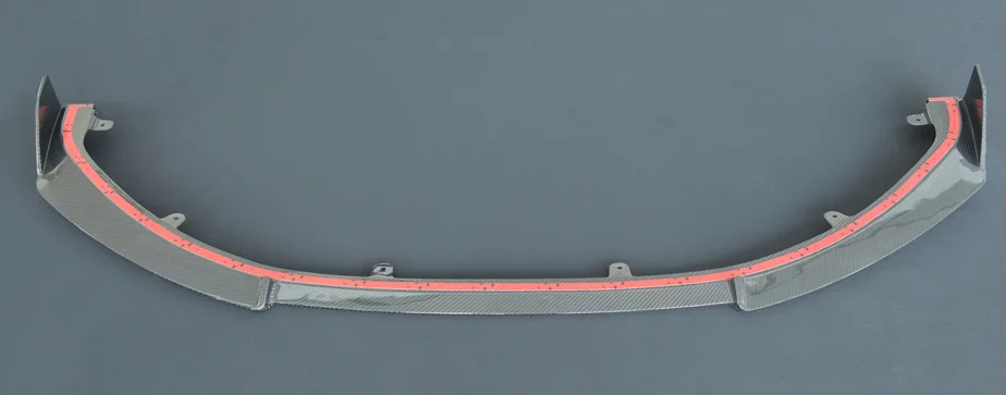 Fabricação personalizada do divisor dianteiro do carro modificação automotiva lábio dianteiro do carro de fibra de carbono