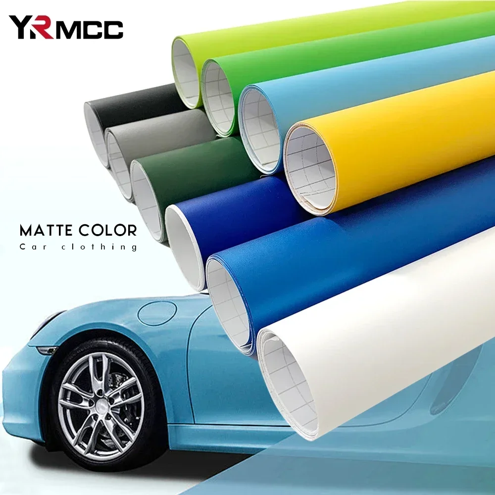 Car Matte Sticker Color Change Film Auto Styling Decals Cars Decoration Wrap Vinyl Self Adhesive Film Air Bubble Free Car Body