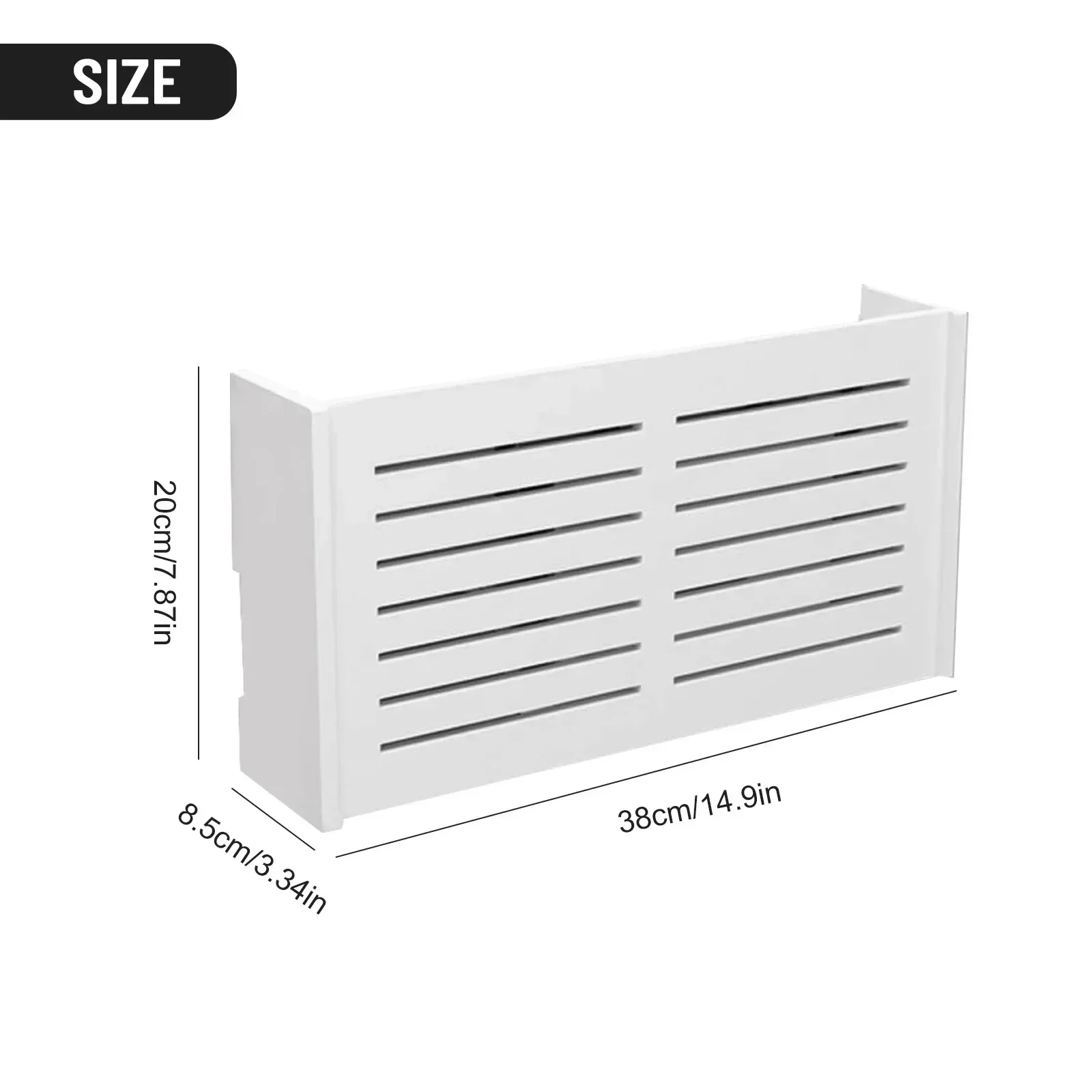 Functional Wall Mounted WiFi Storage Box for Router TV Accessories and Set Top Box Waterproof and Odorless Material