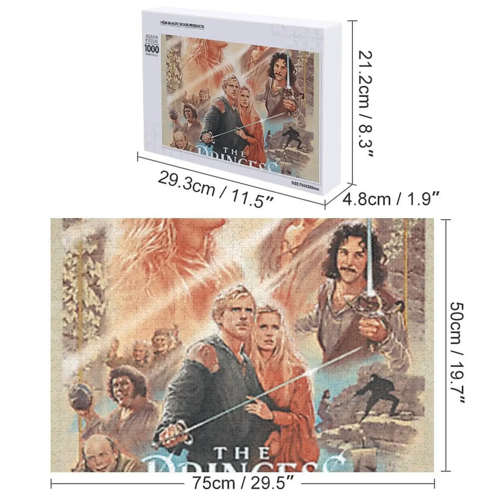 1987 La principessa sposa puzzle giocattoli di Natale regalo personalizzato giocattoli personalizzati per bambini boschi per adulti puzzle