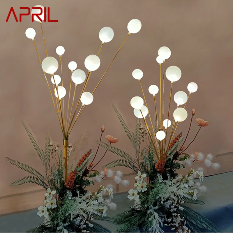 

APRIL LED Road Lead Wedding Lights Decoration Golden Fruit Tree Shape for Hall Party Stage Landscape Lamp