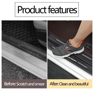 Araba kapı eşiği tıkama plakası karbon fiber çıkartmalar aksesuarları Hyundai Tucson JM, doğu timor, NX4, 2008, 2016, 2017, 2019, 2020, 2022, 4adet Düz ekran TV'nin 60 " - no. 3'ün 6 büyük satışı