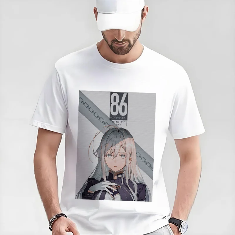 

0526 Sci-Fi Anime 86 Eighty Six Gift t shirt Manga Graphic Tee Y2K Clothes Short Sleeve All size Tops S-6XL Cartoon Streetwear