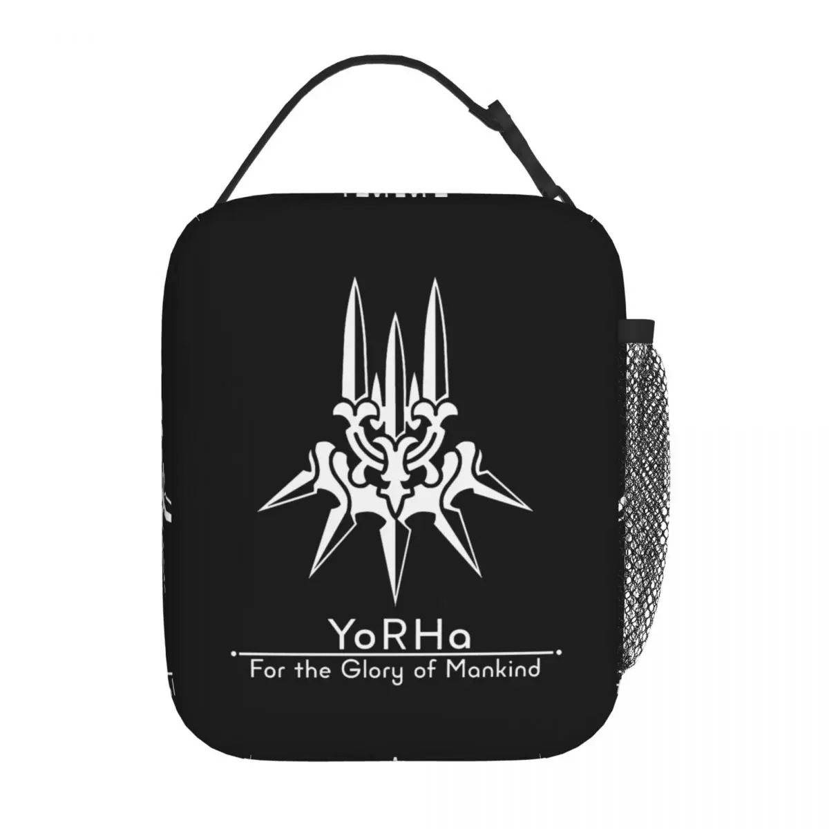 Bolsa de almuerzo con aislamiento YoRHa NieR Automata para hombres y mujeres, contenedor de alimentos, enfriador portátil, cajas de almuerzo térmicas para el trabajo