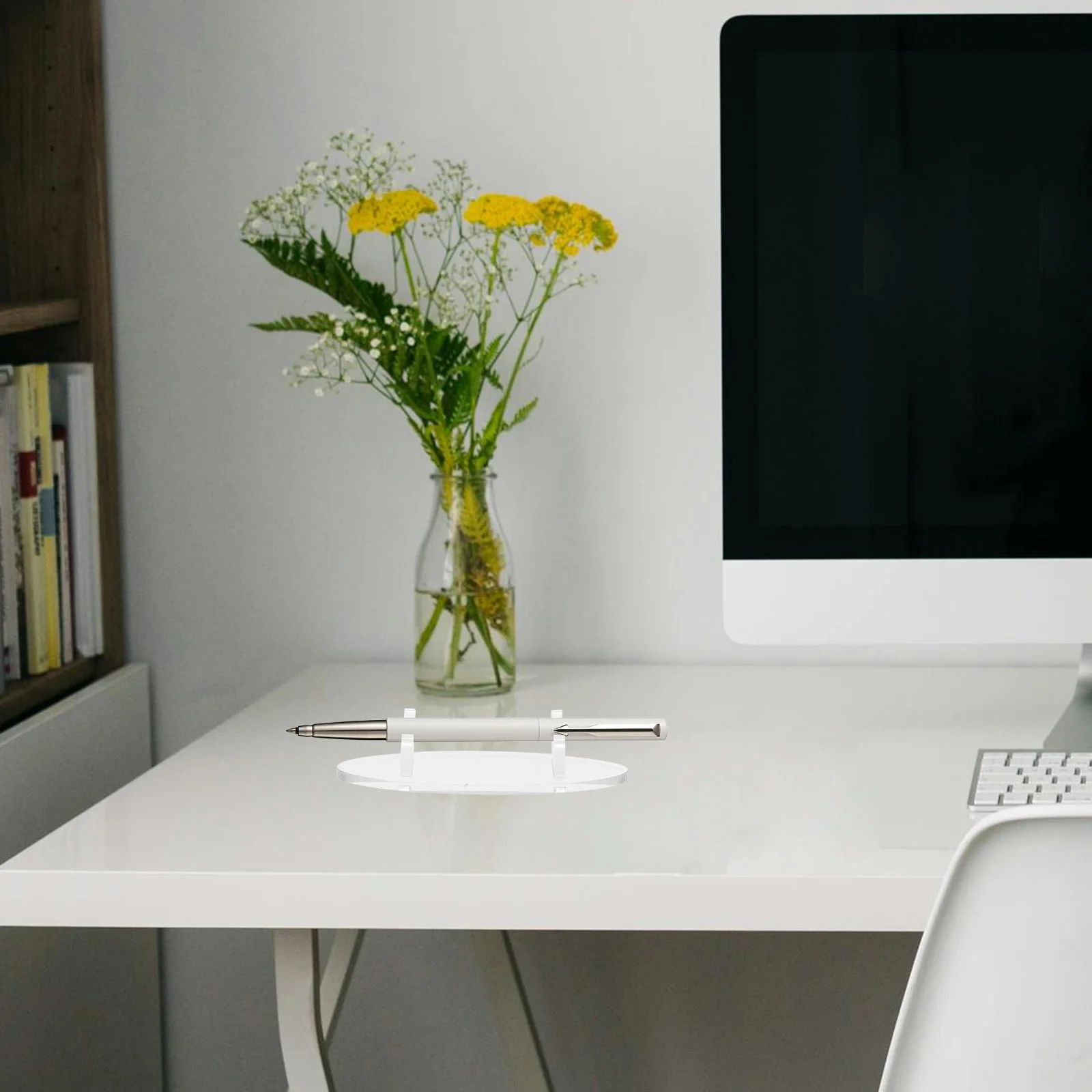 

3Pcs Acrylic Multipurpose Pen Holder Clear Display Stand for Ballpoint Fountain Pens Makeup Brush Organizer Pen Holder Display