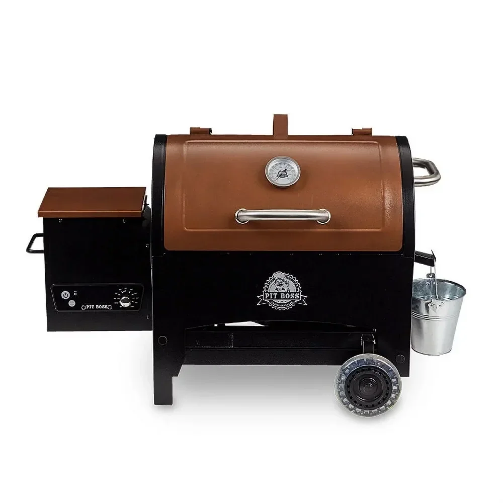 Pit Boss 340 Sq. in. Portable Tailgate, Camp Pellet Grill with Folding Legs Parrilla Carbon Contact Grill  Barbecue Outdoor