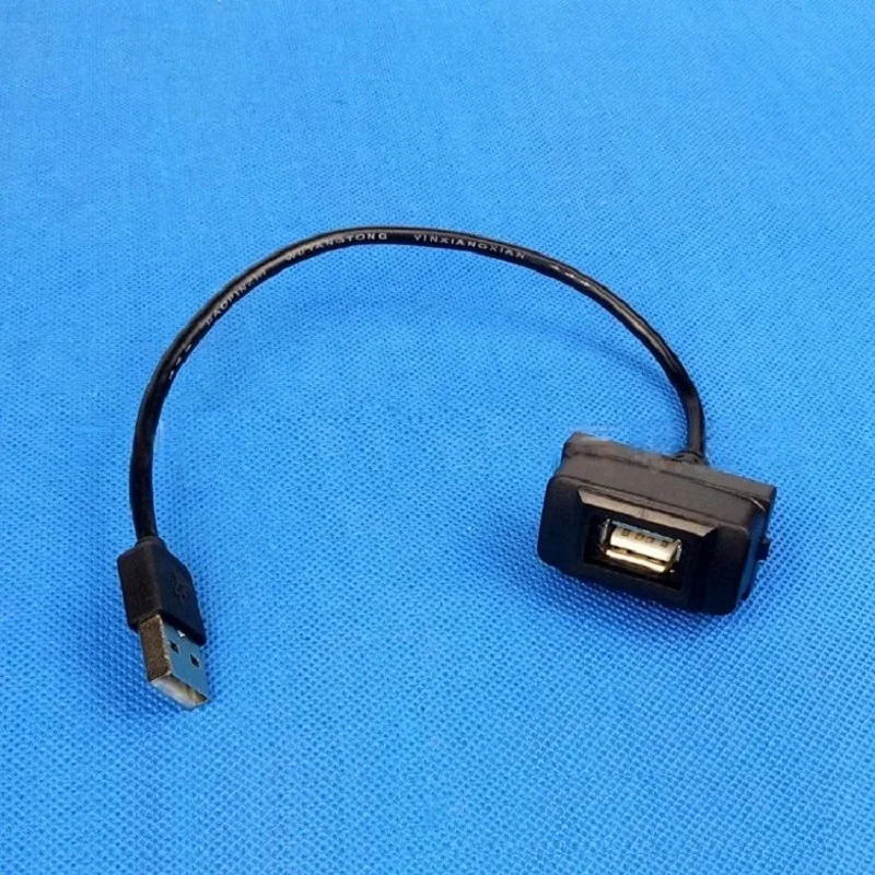 USB Extension Charge Cable for Car Dashboard USB 2.0 Port For Mitsubishi ASX Lancer Outlander Pajero Eclipse USB Charge Switch