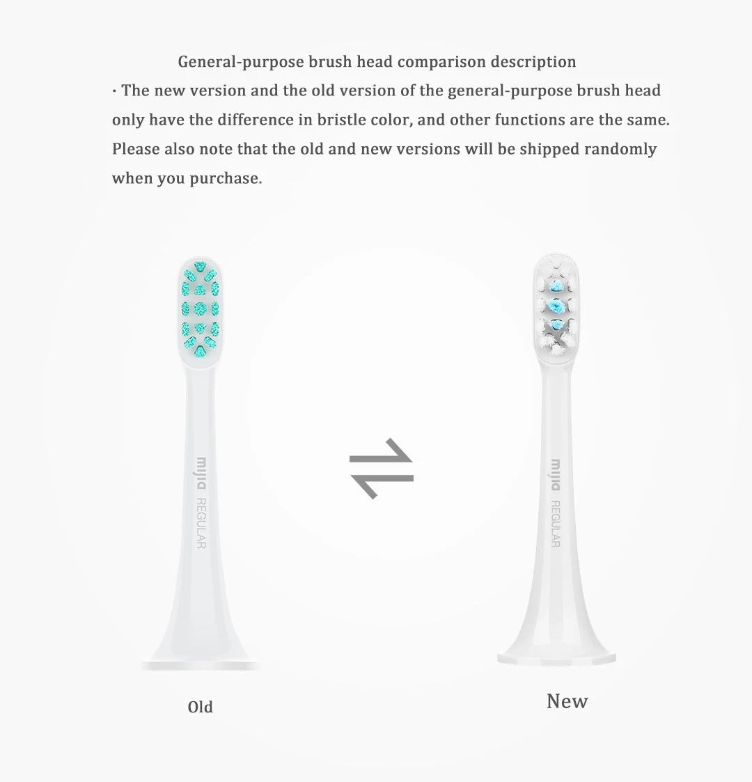 3pcs Original MIJIA T100 T300 T500 Sonic Toothbrush Heads Teethbrush Replacement Heads Sonic Oral Hygiene Mi Oral Clean