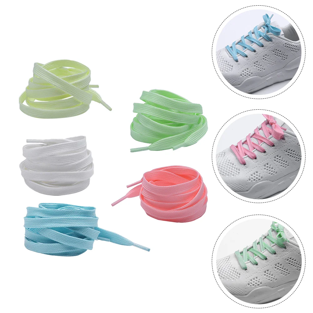 

Fluorescent Shoelaces Luminous Shoes Straps Decorative Glowing Sneaker Sports White