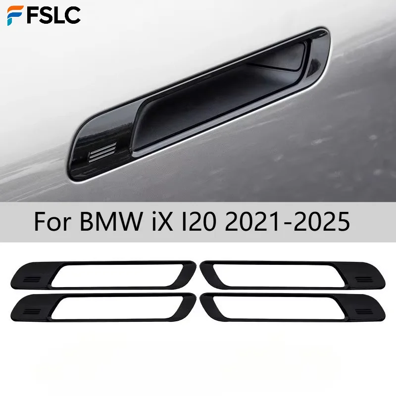 Anti-Scratch Door Handle Bowl Cover Trim For BMW iX I20 2021-2025, Car Exterior Protective Sticker Accessories