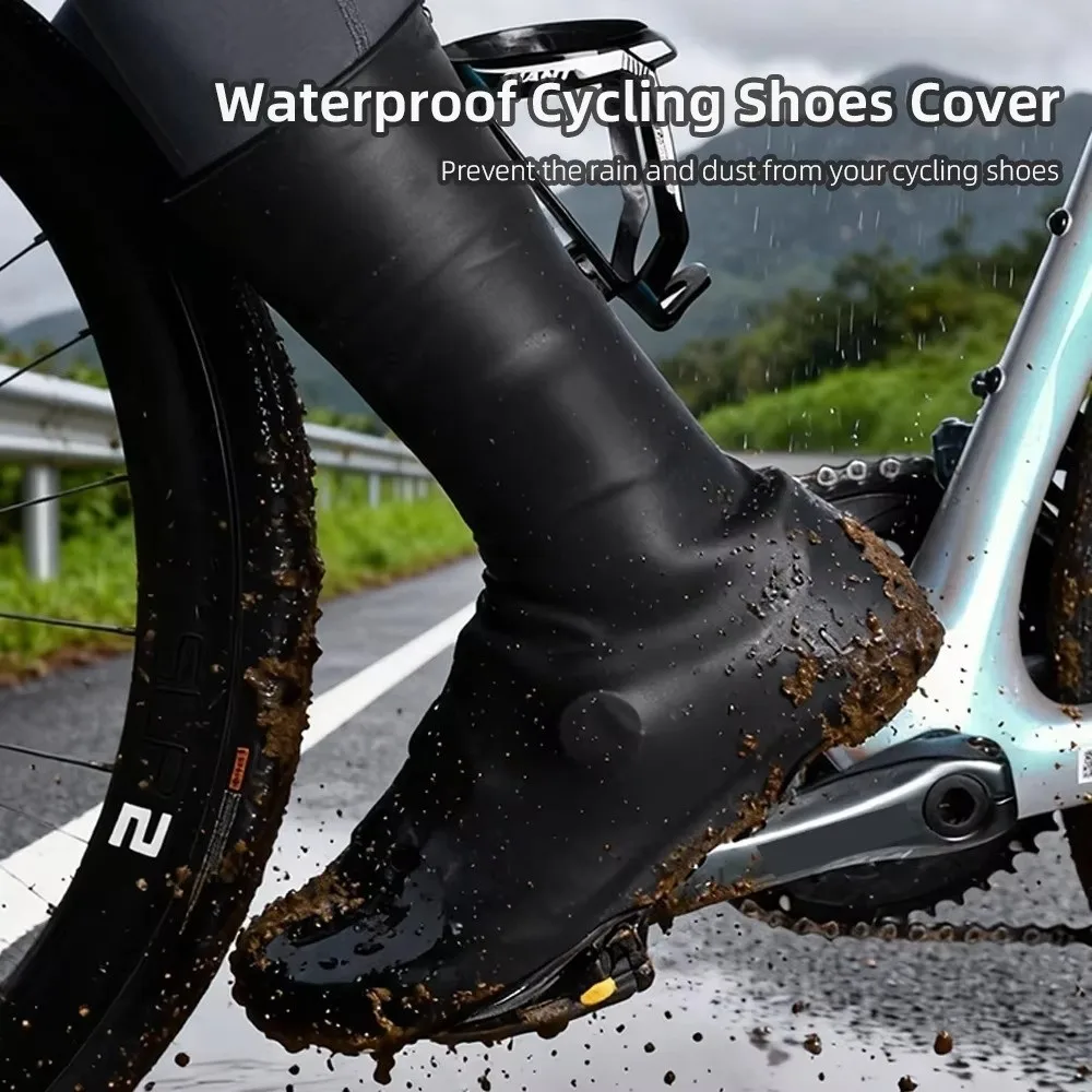 

Silicone Road Cycling Shoe Covers Waterproof High Elastic Bike Shoes Covers Windproof Protector Cycling Overshoes MTB Cycling