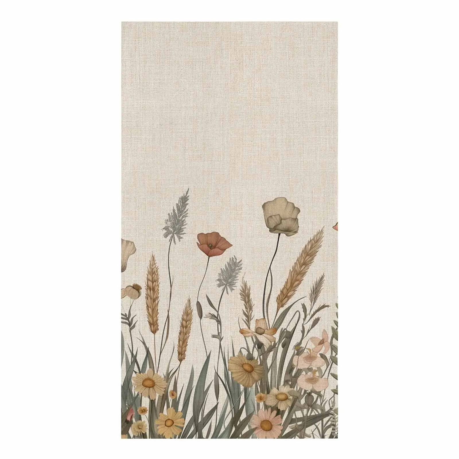 Autumn Flowers Ferns Microfiber Towel Absorbent Kitchen Cleaning Cloth Dish Towel Household Cleaning Towel