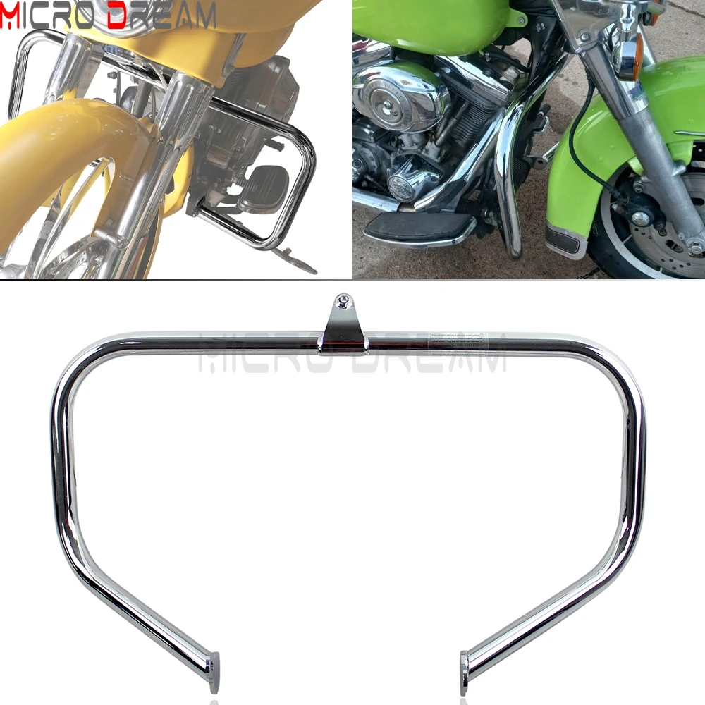 Motorcycle 1-1/4in Crash Bar Engine Guard For Harley Touring Trike Road King Electra Glide Ultra Classic Street Glide 2009-2018