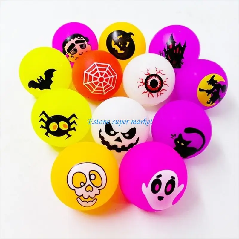 090B Noctilucent Balls Soft TPR Ball Halloween Toy Party Favor Novelty Goodie Toy