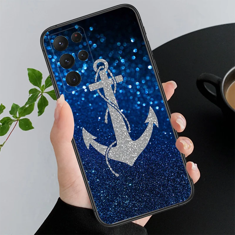 Anchor Phone Case For Samsung A35 A55 A54 A15 A25 A05s A05 A22 A24 A52 A33 A34 M34 M14 M54 M23