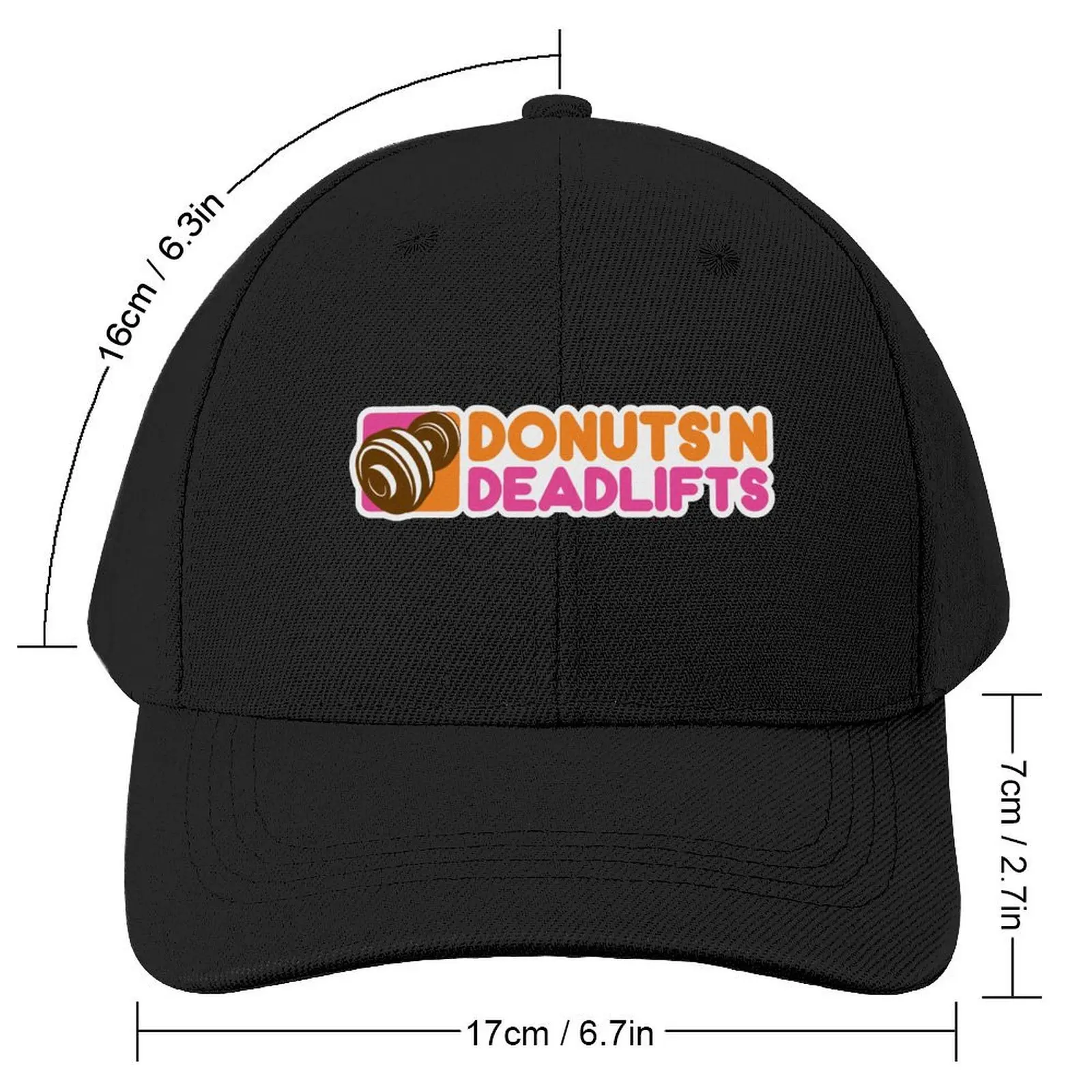 Donuts And Deadlifts- - Bodybuilding, Strongman, Powerlifting, Weightlifting, Fitness Baseball Cap