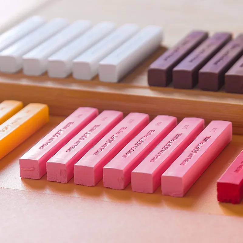 60-color Sketch Chalk Brush 6 Packs of Soft Chalk Stick Environmental Protection Material Brightly Colored Professional Painting